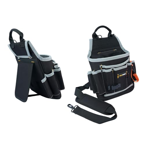 MELOTOUGH Professional Tool Pouch Shoulder Tool Carrier with Multiple Pockets Tool Organizer for Technician/Maintenance and Electricians Tools