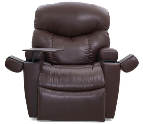 Golden Technologies Cloud+ PR511 Power Lift Recliner Chair with MaxiComfort, Adjustable Headrest, Adj Lumbar, USB Port, Nirvana Swedish Massage and Heat (Brisa Coffee Bean Faux Leather, Large)
