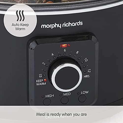 Morphy Richards 460021 3.5 Litre Easy Time Slow Cooker, Black