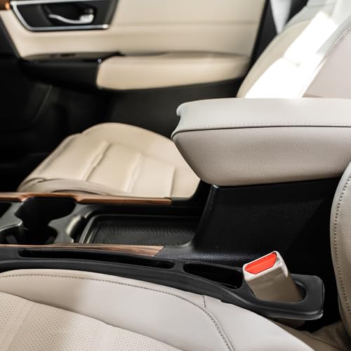 1 Paar Autositz Lückenfüller,Schwarz Car Seat Gap Filler,Auto-Organisator,Aufbewahrungsbox,Sitzspaltfüller,Aufbewahrung von Kleinteilen Mobiltelefone,für Personenwagen, Suv und Lastwagen