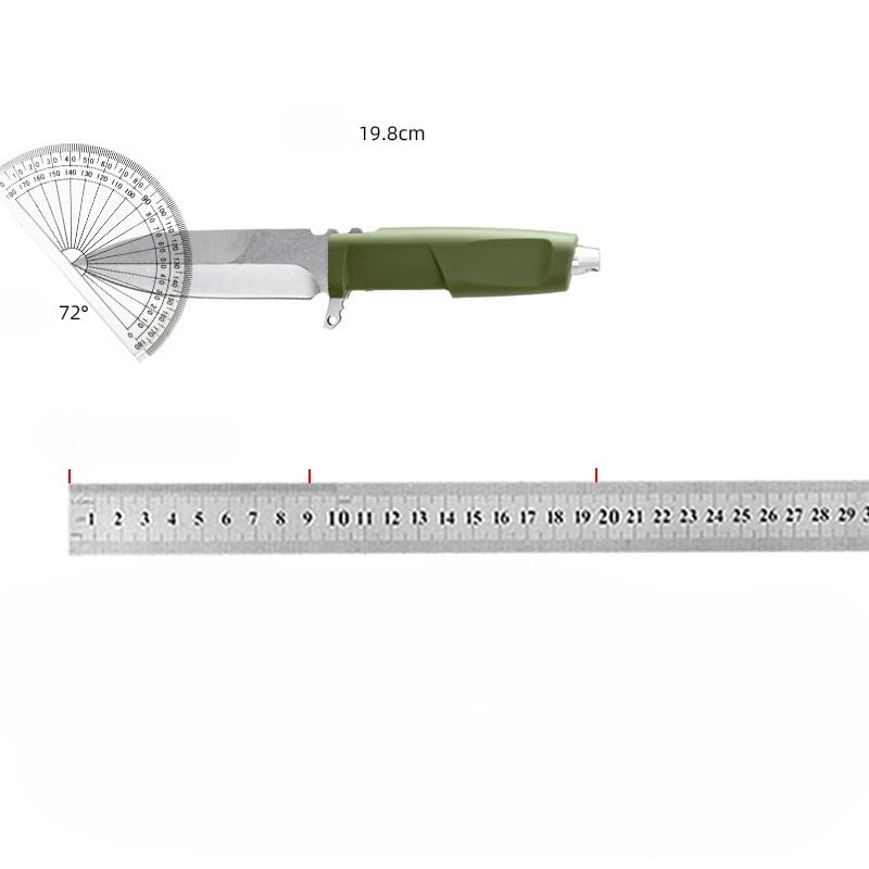 Geschmiedetes Gerades Messer im Freien mit fester Klinge, Überlebensmesser, Perfektes Bushcraft Messer Outdoor Jagdmesser aus 440 Stahl, Premium Survival Messer füR Camping, Wandern