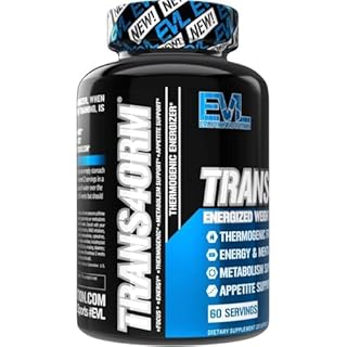 EVL Thermogenic Fat Burner Support - Fast Acting Weight Loss Energy and Appetite Support - Trans4orm Green Tea Supplement for Men and Women - 60 Servings