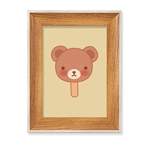 Cadre photo ours de la glace bois stop dessins perdus tableau bureau