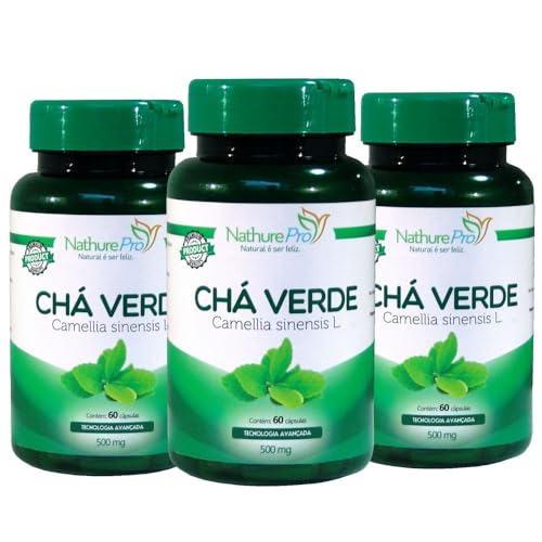 Kit 3 Chá Verde 60 Cápsulas