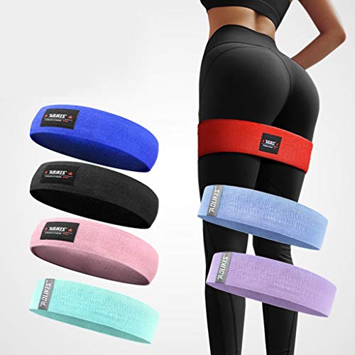 CapsA Hip Booty Exercise Bands Resistance Bands for Legs and Butt, Glutes, Thigh Non-Slip Bands Sports Yoga Latex Stretching Wide Workout Bands (Mint Green, 74cm)