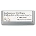 Durable 497637 Click Sign Holder For Interior Walls, 6 3/4 x 5/8 x 3, Gray