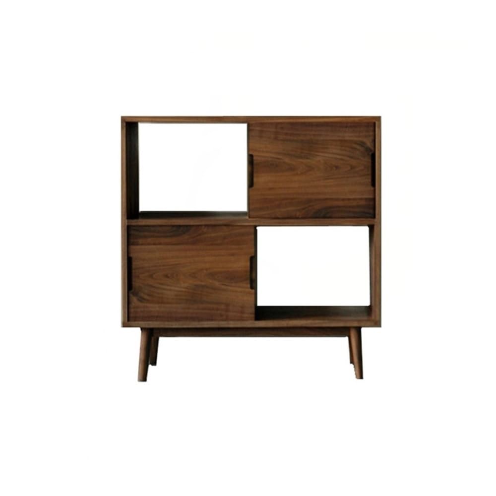 RYUQW3RE Cd Storage Rack Creative Entrance Hall Record Cabinet Home Wooden Bookcase Sideboard with Door