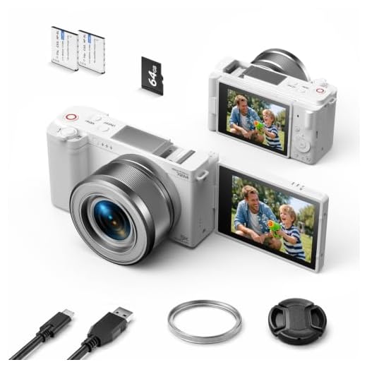 5K Autofocus Digital Camera with 180° Flip Screen