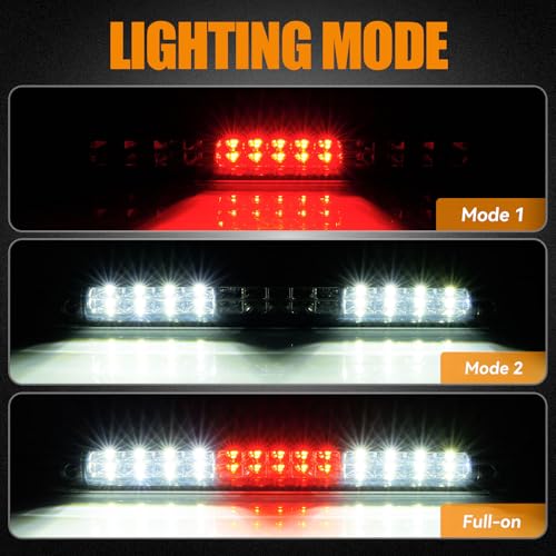 Image of Third 3rd Brake Light LED for 1997-2003 Ford F150, High Mount Rear Brake Lights Assembly for 2004 F-150 Heritage, Waterproof Center Cab Lamp Stop Light