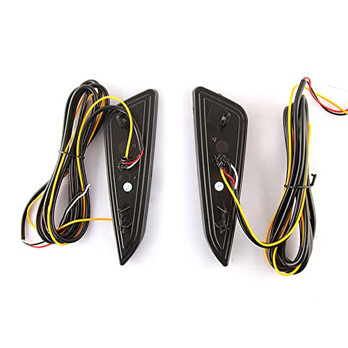 2 Peças LED Retrovisor Bumper Refletor Luz Condução Travagem Flutuante Turn Signal Nevoeiro Luz Para