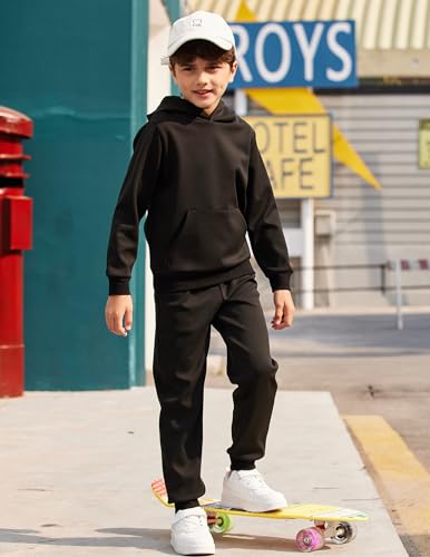 Arshiner 2 Piece Outfit Boys Pullover Hoodies Sweatshirt Suit For Kids Tracksuit Set2