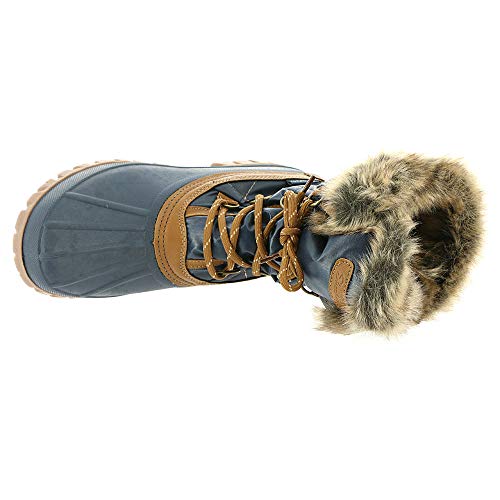 Skechers Skechers Women's Windom Winter Boot,Navy Tan,6 M US