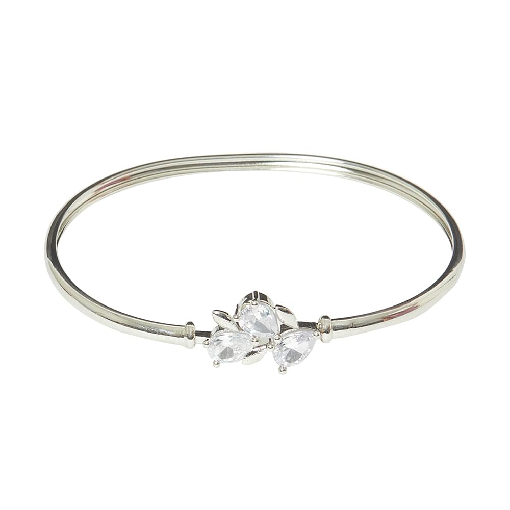 VOYLLA Sparking Elegance White Rhodium Bracelet With Prong Zircons (B0CR1DMTSG) Amazon Price History, Amazon Price Tracker