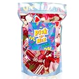 Love Heart Sweets | Wedding Pick n Mix Sweets | Valentines Candy Gifts Red, Pink & White Sweets | Love Hearts Wedding Sweet Mix 800g