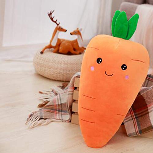 Dongcrystal 21.6 Inches Plush Carrot Pillows Stuffed Creative Vegetables Toys Smile