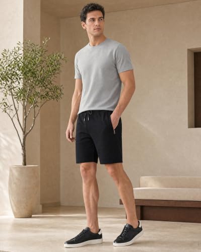 Image of Nobero V2 Shorts for Men | Zip Pocket Shorts | Regular Fit | Elasticated Waist | Soft & Breathable Fabric | Casual Everyday Wear