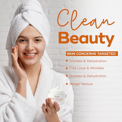 Skin Aesthetics Vitamin C & Collagen Face Moisturizer - Anti-Aging, Hydrating, Fine Lines & Wrinkles, Brightening - Dermatologist Tested Korean Skincare - Clean Beauty, Cruelty-Free - 1.69 oz