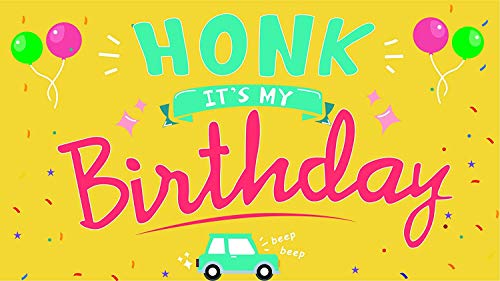 Chereda Grande bannière Happy Birthday Motif drapeau à suspendre Multicolore 182,9 x 101,6 cm