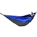 ダブルキャンプハンモック、吊り下げフック付き2人用ハンモック、バックパッキング、旅行、アウトドアキャンプ用軽量ナイロンパラシュートスイングベッド、巾着スタッフサック付き、