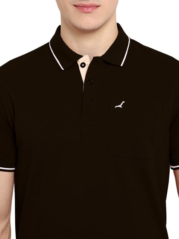 Image of AMERICAN CREW Polo Collar T-Shirt for Men with Pocket