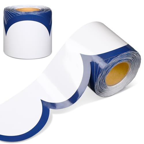 Fuutreo 65ft Navy Blue and White Bulletin Board Border for Classroom Decor