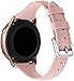 Produktbild Othor echt Leder Uhrenarmband kompatibel mit Amazfit GTR 42mm / GTS/Bip/Bip Lite, Armband gepolstert Kalbsleder Gurt Edelstahl Schnalle (20mm, Rosa)