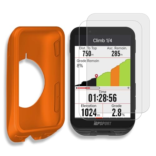 Éviter les rayures iGPSPORT iGS800 avec ce kit coque silicone antichoc orange