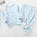 Kids 2 Piece Toddler Boys Girls Winter Warm Fleece Flannel 𝐏ajama Set Matching Sl𝐞epwear Tops+Pants (Light Blue, 2-3 Years)