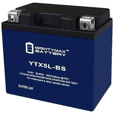 Mighty Max Battery YTX5L-BS Lithium Replacement Battery Compatible with Leoch YTX5L-BS