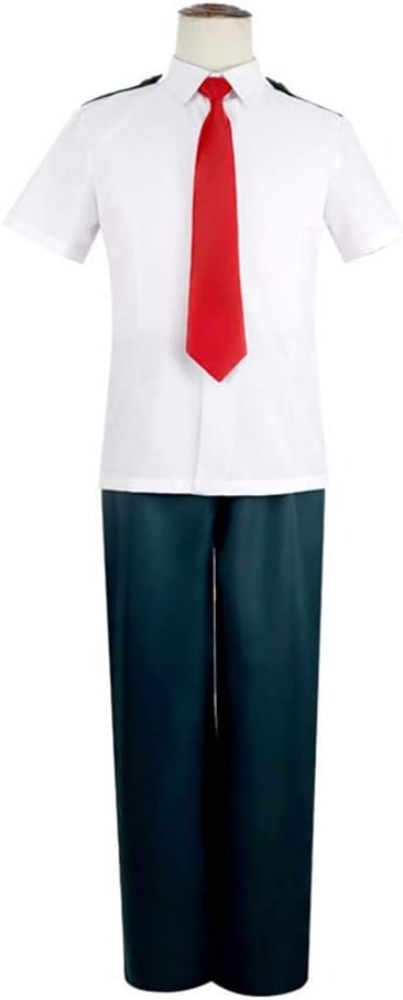 Amazon 僕のヒーローアカデミア 男性 半袖 シャツ 制服 コスプレ衣装 雄英高校男子制服 麗日お茶子 八百万百 蛙吹梅雨 緑谷 出久 爆豪勝己 飯田天哉 轟焦凍 ヒロアカ 制服 コスプレ衣装 L コスプレ 仮装 通販