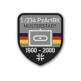 Copytec Patch personalisiert BW PzArtBtl Dienstzeit Panzer Artillerie Bundeswehr #37807