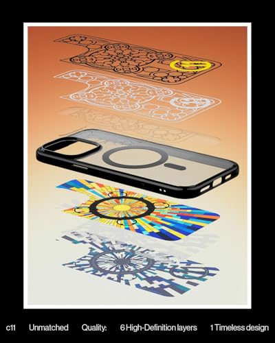 Image of Spigen Ultra Hybrid T MagFit Back Cover Case for iPhone 16 Pro, c11 Collection, MagSafe Compatible, Camera Control Covered, 3D Effect with Hexa-Layer Print - PC+TPU | Magnolia