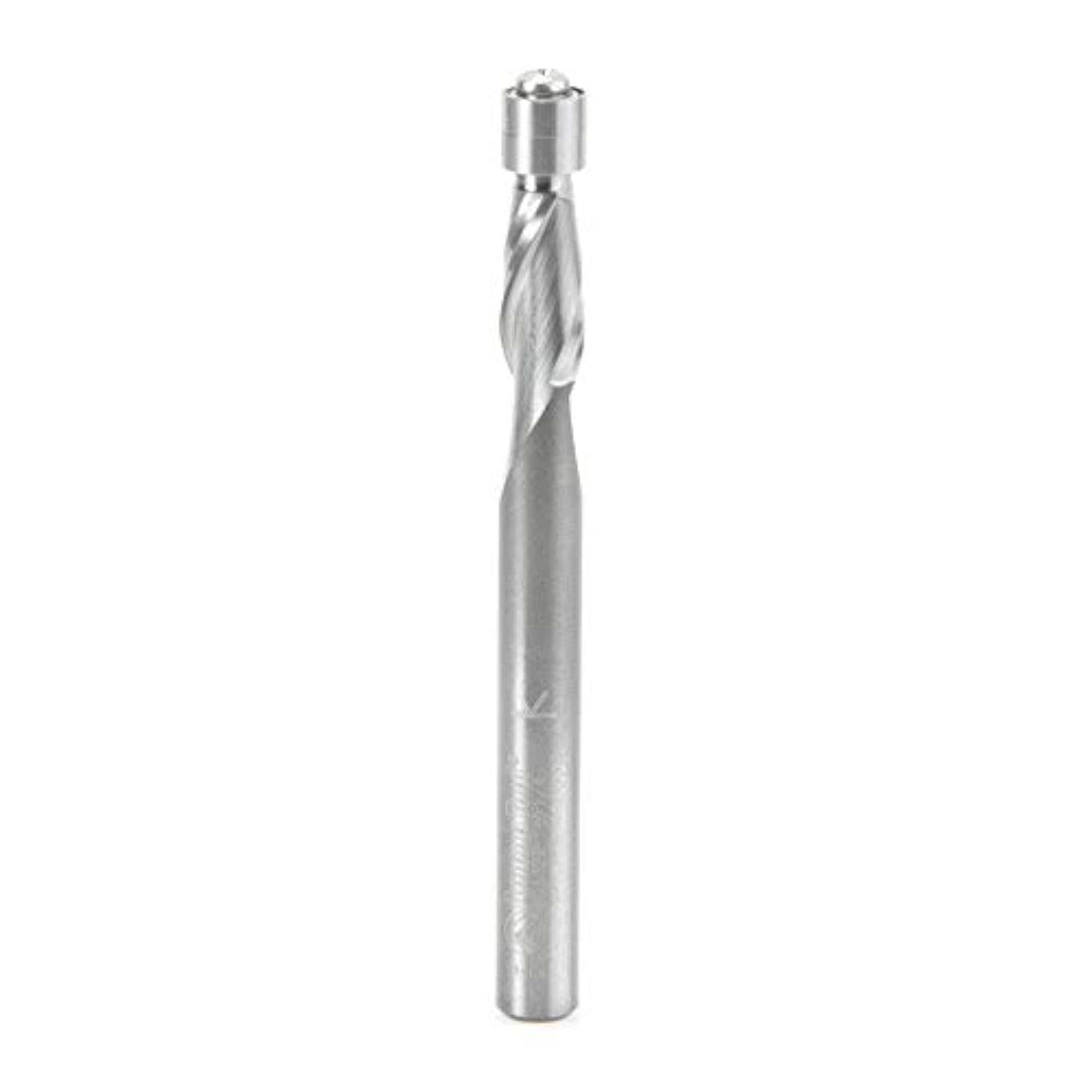 Amana Tool - 51420 Solid Carbide Aluminum Cutting Flush Trim Spiral Up-Cut 1/4 Dia x 1-1/4
