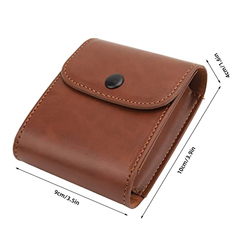 Annadue Mini Camera Photo Pouch Portable PU Leather Picture Storage Holder Case Camera Films Accessory for SQ10 Brown - Image 4