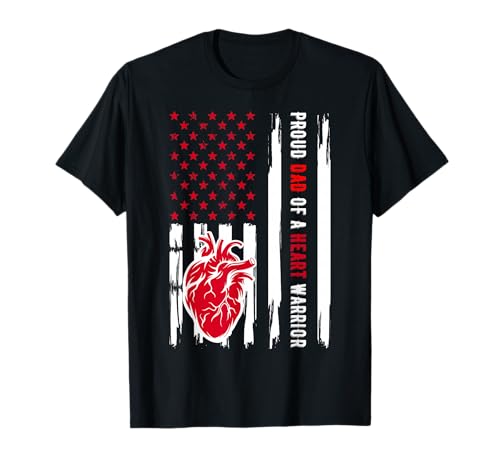 Proud Dad Of A Heart Warrior CHD Awareness T-Shirt