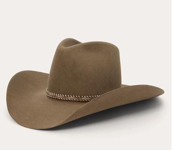 Stetson Driftwood Acoustic 6X Cattleman Crown Cowboy Hat SFACST-4442B5, Brown, 7 1/8