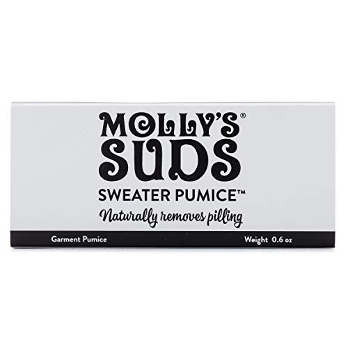 Molly's Suds Sweater Pumice | Naturally Removes Pilling from Garments, 0.6 oz