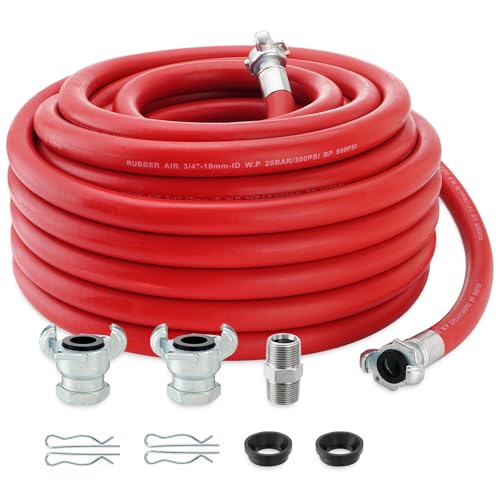 Venussar 3/4 Inch x 100 FT Red Jackhammer Air Hose