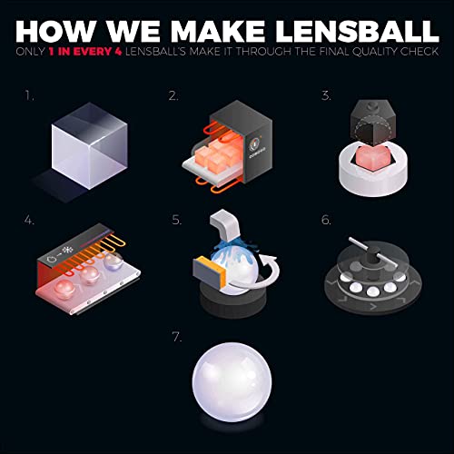 Image of LENSBALL Pro 80mm, K9 Crystal Ball Photography Sphere with Microfiber Bag