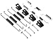 Carlson Quality Brake Parts H7297 Rear Drum Hardware Kit