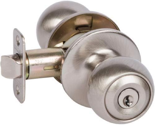 Callan KR3001 Fairfield Series Grade 3 Keyed Entry Knob & Single Cylinder Deadbolt Set44; Satin Nickel