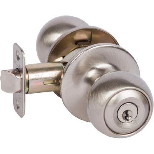 Callan Kr3001 Fairfield Series Grade 3 Keyed Entry Knob & Single Cylinder Deadbolt Set44; Satin Nickel #TOP21