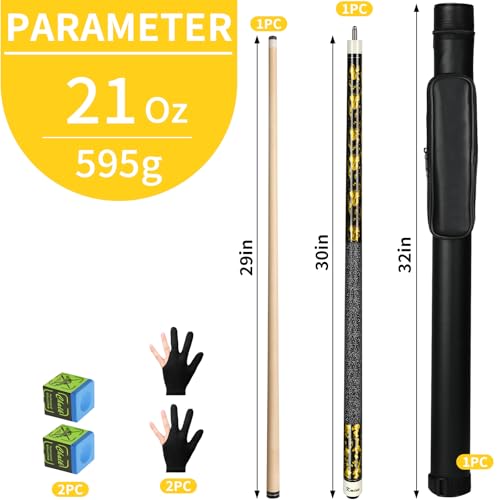 Taco de billar profesional Kmise de 58" madera de arce miniatura 2
