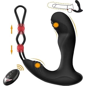 Prostaat Stimulator Voor Mannen, Opladen Vibrerende Anale Plug Lock Fijne Ring Prostaatstimulator Mannelijke Masturbatie Apparaat Achterkamer Kralen