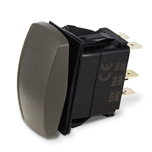 CH4x4 Gray Series Rocker Switch Windshield Lights Symbol