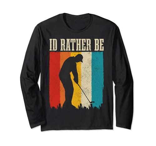 Golf Vintage Retro Funny Golfing Golfista Manga Larga