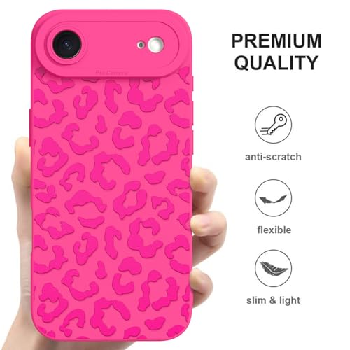 Image of ZIYE for iPhone Air Case Hot Pink Leopard Pattern Phone Case