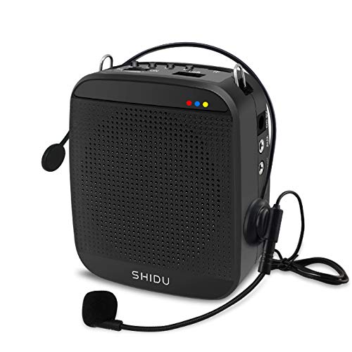 Recbot Voice Amplifier, 15 W Waistband Portable Voice Amplifier, Mini Rechargeable Personal Compact Voice Amplifier for Teachers Classroom Training Tour Guide Meeting Yoga Elderly (Black)