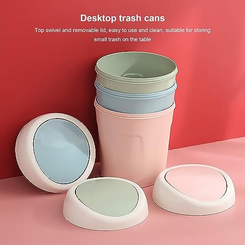 Poubelle maison plastique bleu pour éliminer déchets de bureau et table - 6