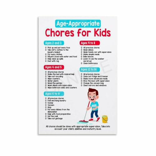 Tableau de corvées enfants effaçable à sec avec récompenses adaptées à l'âge